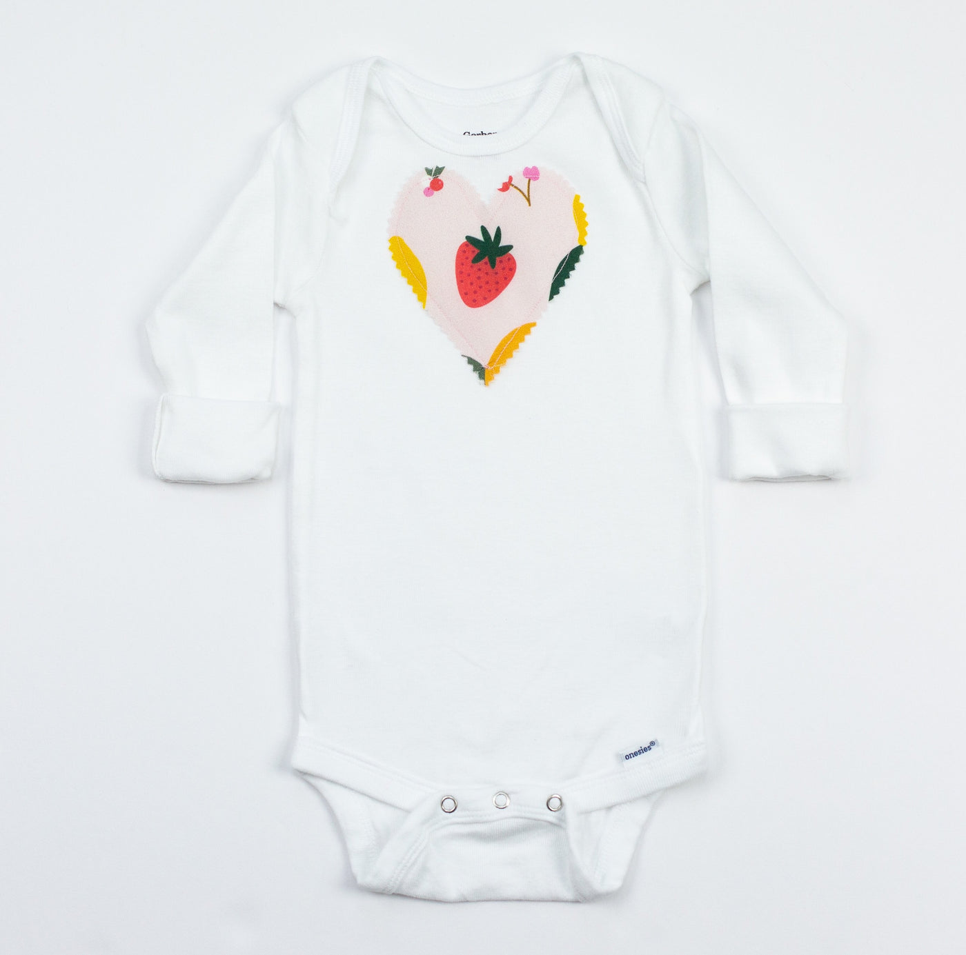 personalized or heart onesie